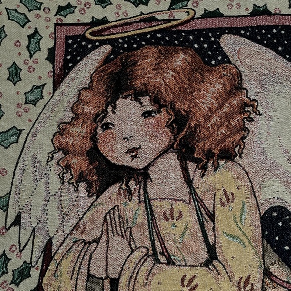 Mary Engelbreit Tapestry Throw with Fringe - Picture 2 of 7